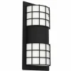 Applique murale d'extérieur Eglo CISTIERNA Noir, 2 lumières