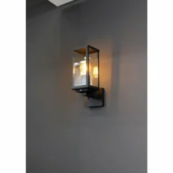 Applique murale d'extérieur Lutec KARO Noir, 1 lumière