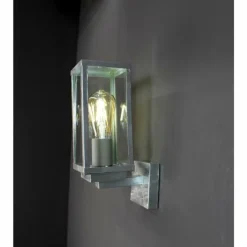 Applique murale d'extérieur Lutec KARO Zingué, 1 lumière