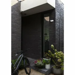 Applique murale d'extérieur Lutec TUDA LED Noir, 1 lumière, Détecteur de mouvement