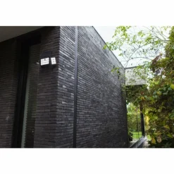Applique murale d'extérieur Lutec TUDA LED Noir, 1 lumière, Détecteur de mouvement