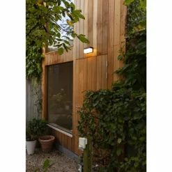 Applique murale d'extérieur Lutec FRAN LED Noir, 1 lumière, Détecteur de mouvement