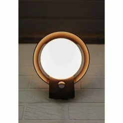 Applique murale d'extérieur Lutec POLO LED Anthracite, 1 lumière, Détecteur de mouvement