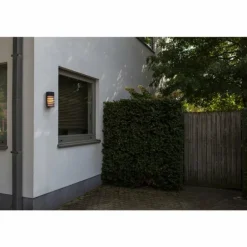 Applique murale d'extérieur Lutec FULTON Noir, 1 lumière