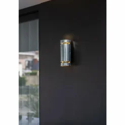 Applique murale d'extérieur Lutec RAN Zingué, 2 lumières