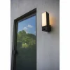 Applique murale d'extérieur Lutec CUBA LED Anthracite, 1 lumière, Détecteur de mouvement