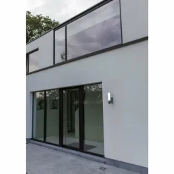 Applique murale d'extérieur Lutec ELARA LED Anthracite, 1 lumière, Détecteur de mouvement