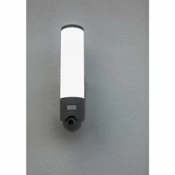 Applique murale d'extérieur Lutec ELARA LED Anthracite, 1 lumière, Détecteur de mouvement