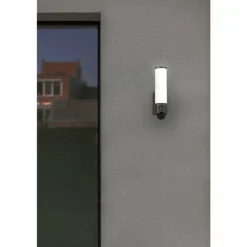 Applique murale d'extérieur Lutec ELARA LED Acier inoxydable, 1 lumière, Détecteur de mouvement