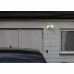 Applique murale d'extérieur Lutec LIBRA LED Blanc, 1 lumière, Détecteur de mouvement