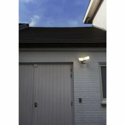 Applique murale d'extérieur Lutec LIBRA LED Blanc, 1 lumière, Détecteur de mouvement