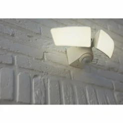 Applique murale d'extérieur Lutec ARTICA LED Blanc, 1 lumière, Détecteur de mouvement