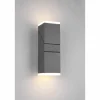 Applique murale d'extérieur Trio Avon LED Anthracite, 2 lumières