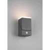 Applique murale d'extérieur Trio Avon LED Anthracite, 1 lumière, Détecteur de mouvement