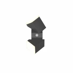 Applique murale d'extérieur Trio Avon LED Anthracite, 2 lumières, Détecteur de mouvement