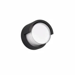 Applique murale d'extérieur Reality Puno LED Noir, 1 lumière