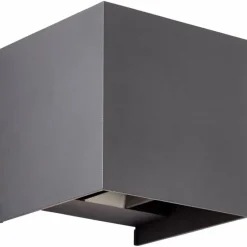 Applique murale d'extérieur Brilliant Hilly LED Gris, 1 lumière