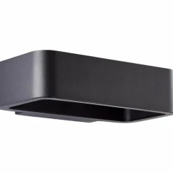 Applique murale d'extérieur Brilliant Golda LED Noir, 1 lumière