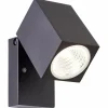 Applique murale d'extérieur Brilliant Burk LED Noir, 1 lumière