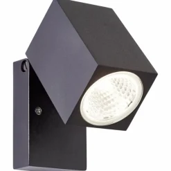 Applique murale d'extérieur Brilliant Burk LED Noir, 1 lumière