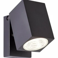 Applique murale d'extérieur Brilliant Burk LED Noir, 1 lumière