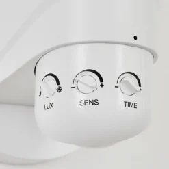 Applique murale d'extérieur Langra LED Blanc, 2 lumières, Détecteur de mouvement