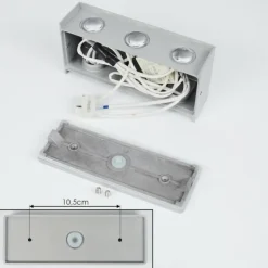 Applique murale d'extérieur Morenos LED Argenté, Blanc, 6 lumières