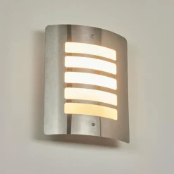 Applique murale d'extérieur Maleny Acier inoxydable, 1 lumière
