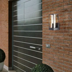Applique murale d'extérieur Brilliant Dipton Noir, 1 lumière