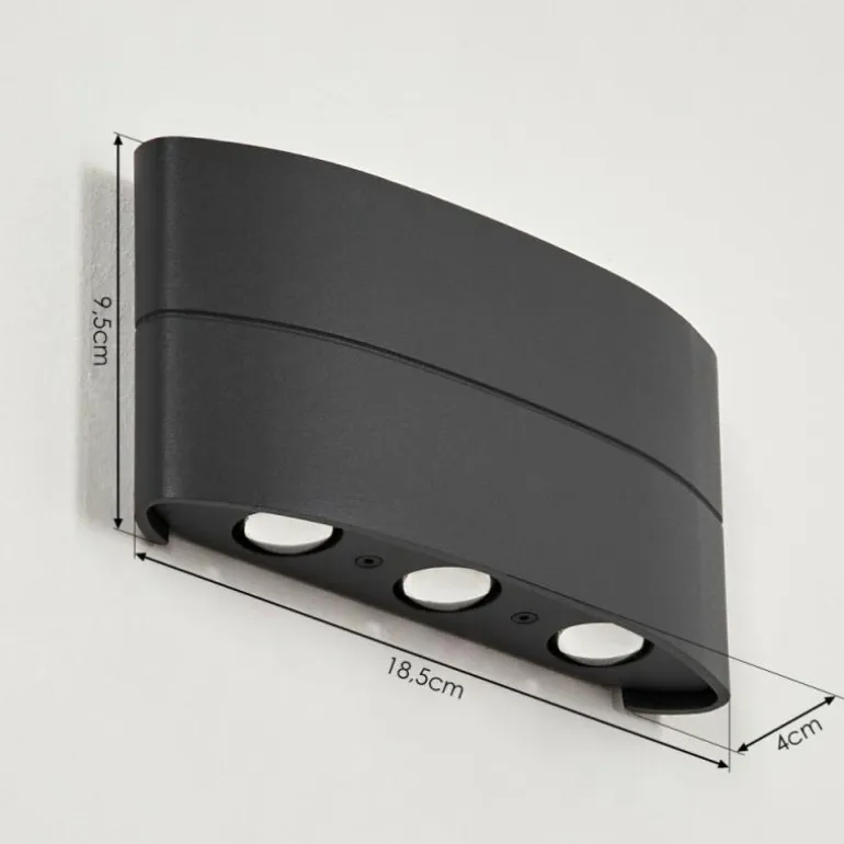 Applique murale d'extérieur Trapatrapa LED Anthracite, 6 lumières