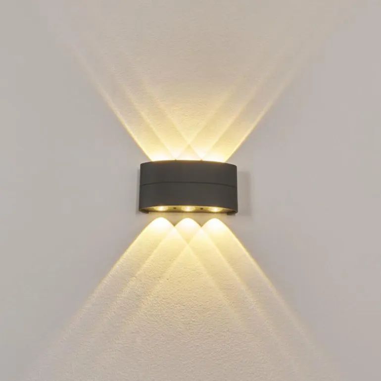 Applique murale d'extérieur Trapatrapa LED Anthracite, 6 lumières