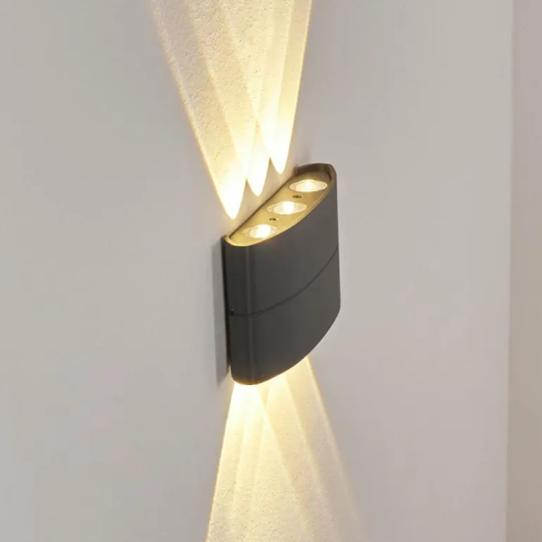 Applique murale d'extérieur Trapatrapa LED Anthracite, 6 lumières