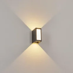 Applique murale d'extérieur Hoods LED Anthracite, 3 lumières