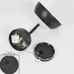 Applique murale d'extérieur Ancemont LED Noir, 1 lumière