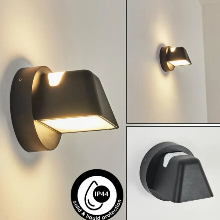Applique murale d'extérieur Villermon LED Noir, 1 lumière