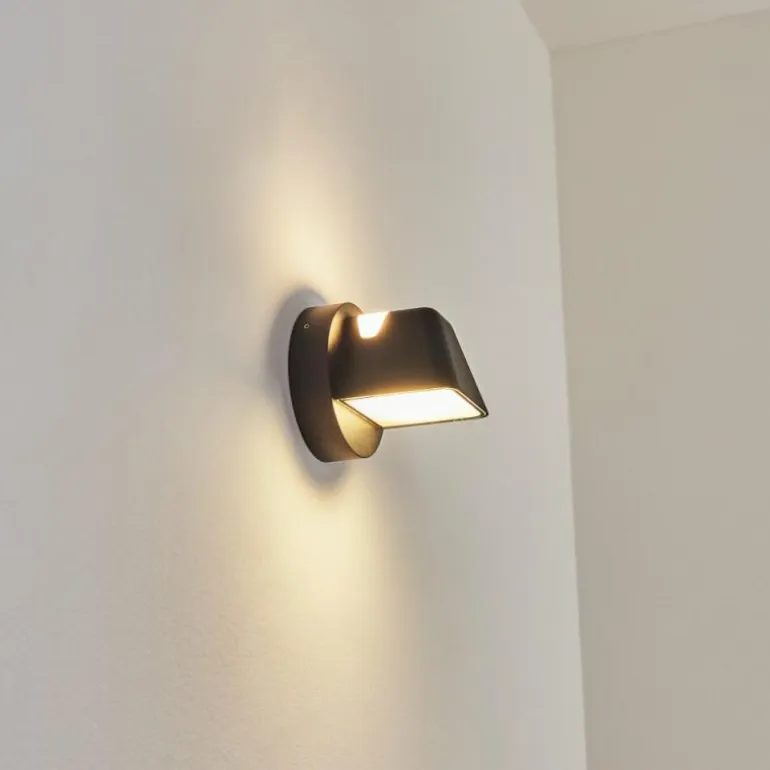 Applique murale d'extérieur Villermon LED Noir, 1 lumière