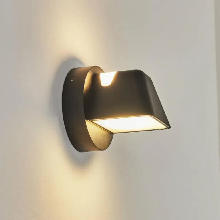 Applique murale d'extérieur Villermon LED Noir, 1 lumière