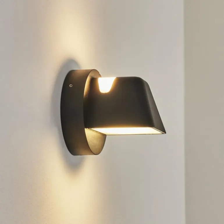Applique murale d'extérieur Villermon LED Noir, 1 lumière