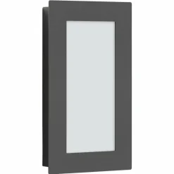 Applique murale d'extérieur LCD Lamberg LED Gris, 1 lumière, Détecteur de mouvement