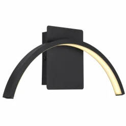 Applique murale d'extérieur Globo NAGGY LED Noir, 1 lumière