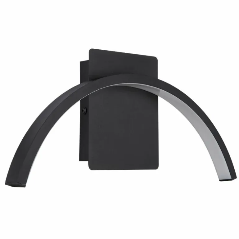 Applique murale d'extérieur Globo NAGGY LED Noir, 1 lumière