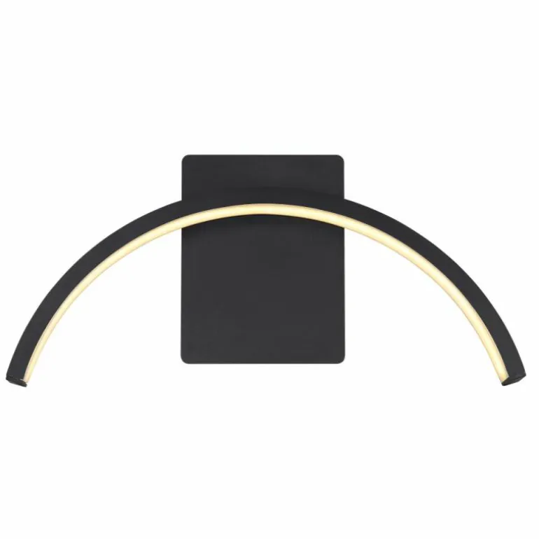 Applique murale d'extérieur Globo NAGGY LED Noir, 1 lumière