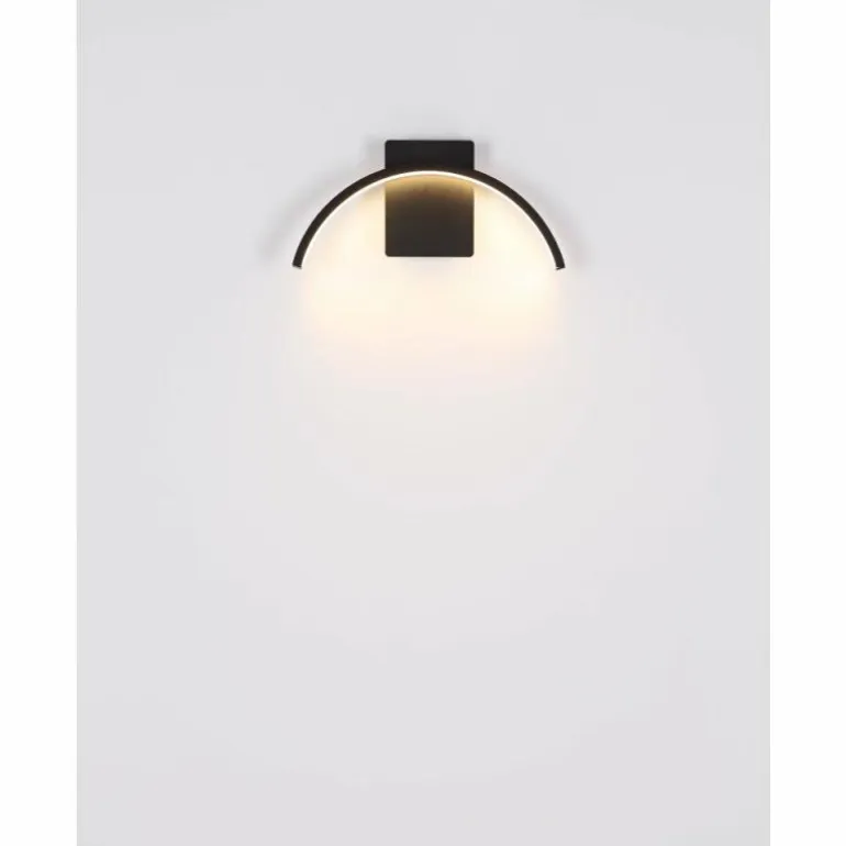 Applique murale d'extérieur Globo NAGGY LED Noir, 1 lumière