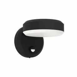 Applique murale d'extérieur Eglo FORNACI LED Noir, 1 lumière, Détecteur de mouvement