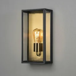 Applique murale d'extérieur Konstsmide Carpi Laiton, Noir, 1 lumière