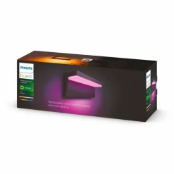 Applique murale d'extérieur Philips Hue Nyro LED Noir, 1 lumière, Changeur de couleurs