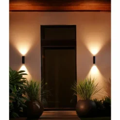 Applique murale d'extérieur set x 2 Philips Hue Appear LED Noir, 2 lumières, Changeur de couleurs