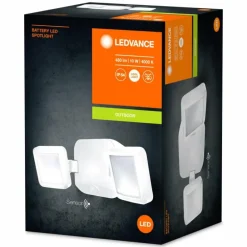 Applique murale d'extérieur LEDVANCE Battery Blanc, 2 lumières, Détecteur de mouvement