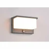 Applique murale d'extérieur Trio Nestos LED Anthracite, 1 lumière, Détecteur de mouvement