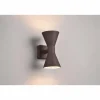 Applique murale d'extérieur Trio Ardas Rouille, 2 lumières